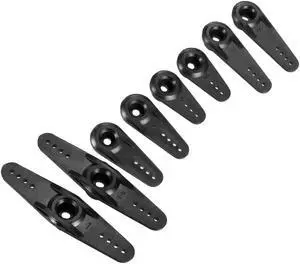 Plastic Servo Arm 24T Black, 3mm Hole Single / Double Arm for  1 Set