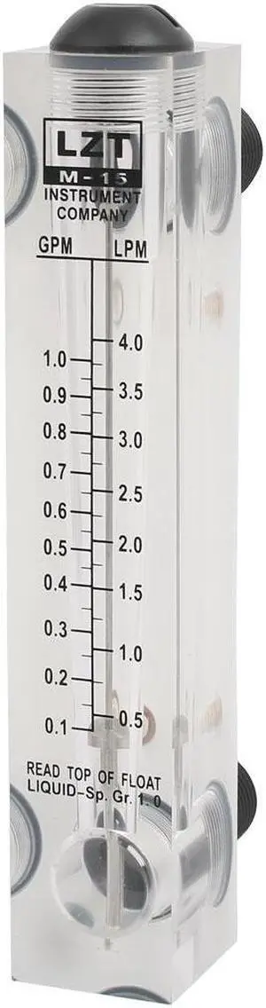 LZT-15 0.1-1GPM 0.5-4LPM Panel Type Liquid Gas Flow Meter