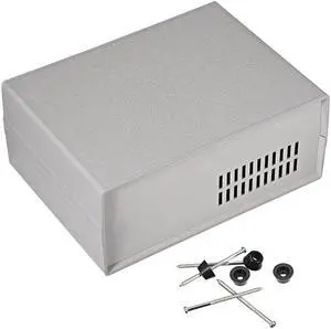 160x120x68mm Power Switch Plastic Enclose Case Junction Project Box Grey
