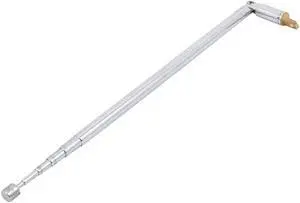 Radio TV Stainless Steel 6 Sections Telescopic Antenna Whip 67cm Extend Length