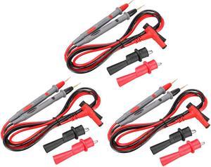 Multimeter Test Leads Banana Plug with Copper Probe and Alligator Clips, 20A , 12-in-1 Set