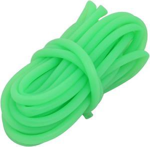 4mm x 6mm Heat-Resistant Silicone Rubber Tube Hose Pipe Light-Green 5M Long