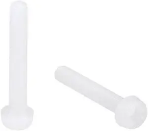 M3x20mm Threaded Nylon Phillips Cross Pan Head Machine Screws Bolts White 20Pcs M3x20mm Threaded Nylon Phillips Cross Pan Head Machine Screws Bolts White 20Pcs