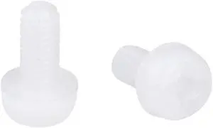 M3x6mm Threaded Nylon Phillips Cross Pan Head Machine Screws Bolts White 50Pcs M3x6mm Threaded Nylon Phillips Cross Pan Head Machine Screws Bolts White 50Pcs