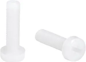 M4x15mm Threaded Nylon Phillips Cross Pan Head Machine Screws Bolts White 50Pcs M4x15mm Threaded Nylon Phillips Cross Pan Head Machine Screws Bolts White 50Pcs