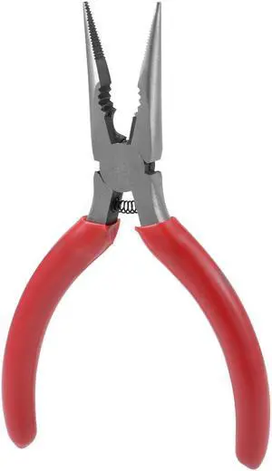 Needle Nose Pliers 5-Inch, Forged from Chrome-Vanadium Steel, Nickel Plating