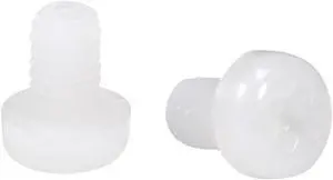 M4x6mm Threaded Nylon Phillips Cross Pan Head Machine Screws Bolts White 50Pcs M4x6mm Threaded Nylon Phillips Cross Pan Head Machine Screws Bolts White 50Pcs