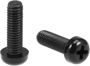 M6x20mm Threaded Nylon Phillips Cross Pan Head Machine Screws Bolts Black 50Pcs M6x20mm Threaded Nylon Phillips Cross Pan Head Machine Screws Bolts Black 50Pcs