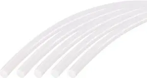 Silicone Bending Insert, Sealing Circle Seal Rod Round Bar - 39" Long 3MM Dia High Temperature Resistant Silicone Sealing Strip (Cream White, 5pcs)