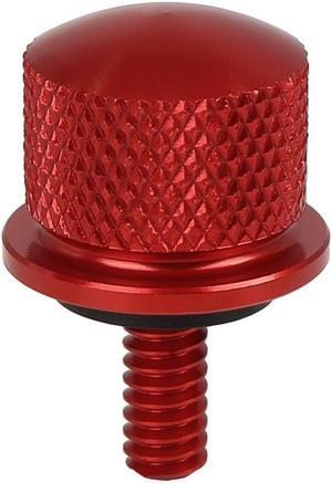 1/4''-20 Thread Motorcycle Red Aluminum Alloy Rear Seat Bolt Mount Screw for Harley Davidson Touring Sportster Softail Dyna 1996-2017