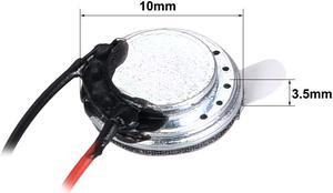 0.5W 8 Ohm Mini DIY Audio Speaker Loudspeaker 10mm Round Shape 2pcs