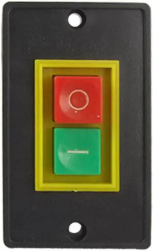 Unique Bargains QCS1 On Off Start Stop Flush Mount Push Button Switch 2KW for Electric Tool