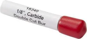 STEELMAN 18240 1/8-Inch Carbide Double Cut Burr for Tire Repair Dressing