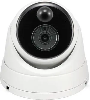 Swann Home Security Camera,PoE Cat5e NVR 4K HD Video, Indoor or Outdoor Wired Surveillance CCTV Dome,Color Night Vision,Heat Motion Detection,Metal Housing,Local Storage