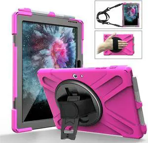 Werleo Surface Pro 6 Case Surface Pro Case 2017 Heavy Duty Full-Body Rugged Protective Case Cover with Kickstand Hand Strap for Microsoft Surface Pro 6 2018 / Surface Pro 5 2017 / Surface Pro 4 2015