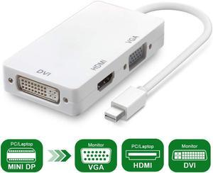 Mini DisplayPort to HDMI VGA DVI Adapter Full 1080P HD Thunderbolt Port Converter for MacBook Air Pro iMac Surface Pro 3 4 ThinkPad Carbon