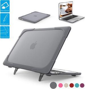 MacBook Pro 13 Inch Case 2017 & 2016 Release A1706 A1708 Protective Cover Shell Ultra Slim Rubberized Hard Case Cover with Kickstand For Apple Macbook Pro 13" with / without Touch Bar and Touch ID