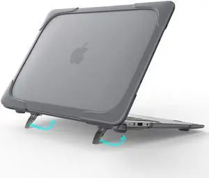 MacBook Pro Retina 13 Case Werleo Rubberized Heavy Duty Shockproof Hard Plastic Protective Case Cover with Foldable Kickstand for Apple MacBook Pro Retina 13.3" inch Model A1502 A1425
