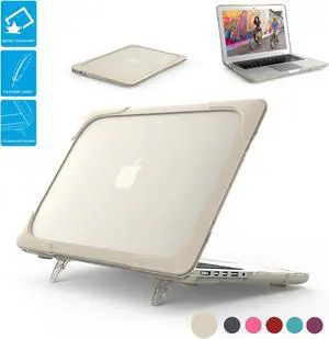 MacBook Pro Retina 13 Case Werleo Rubberized Heavy Duty Shockproof Hard Plastic Protective Case Cover with Foldable Kickstand for Apple MacBook Pro Retina 13.3" inch Model A1502 A1425