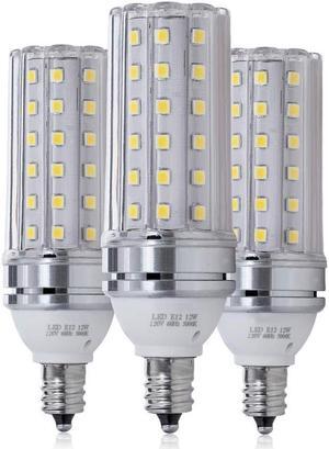 E12 LED Bulbs 16W LED Candelabra Bulb 120 Watt Equivalent 1400lm Decorative Candle Base E12 Non-Dimmable LED Chandelier Bulbs Cool White / Warm White 6000K LED Corn Lamp Pack of 3