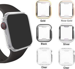 WERLEO Case Compatible with Apple Watch Case Series 4 Screen Protector Case 40mm TPU Clear Protective Cover Bumper for Apple Watch Series 4 - 6 Packs