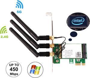 Werleo WiFi Card 450M Dual Band 5GHz / 2.4GHz PCI-E Wireless WiFi Network Adapter Card for PC - WIE5300