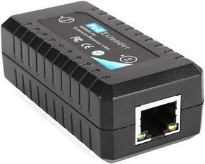 PoE Extender 1 Port 10/100M Gigabit IEEE802.3af for Security Systems IP Camera Poe Splitter IP Phone Network PoE Signal Extender