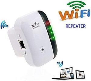 WiFi Range Extender Wireless 300Mbps Access Point 2.4GHz High Speed Network Ap Repeater Modes with Ethernet Port WiFi Signal Internet Booster Compatible with Alexa US Plug