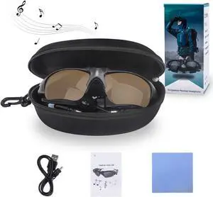 Werleo Sunglasses Headset Headphone Bluetooth Wireless Music Sunglasses Headsets Compatible iPhone Samsung LG and Smart Phones PC Tablets