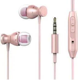 in-Ear Earbuds Headphones Werleo Magnetic Wired Earphones Stereo Bass Noise Cancelling Ear Buds Headsets with Microphone and Volume Control for All 3.5mm Jack Phones