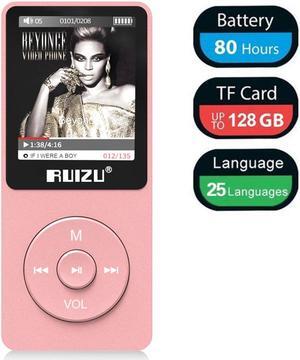 Mp3 Player Werleo Ultra Slim Music Player with FM Radio Voice Recorder Video Play Text Reading 80 Hours Playback and Expandable Up to 128 GB