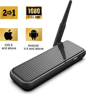 WERLEO Display Dongle 2 in 1 Support Wireless and Wired, Compatible with Phone to HDMI Adapter for TV 1080P HDMI Miracast Dongle Compatible for Windows Android iOS Smartphone Tablet iPhone iPad Laptop