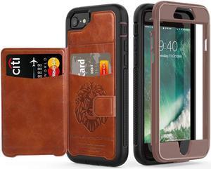 Roll over image to zoom in
iPhone 6 7 8 Case Werleo Full-Body Heavy Duty Protection Case with a Dual Layer Wallet designlot & Kickstand for iPhone 6 7 8 4.7 Inch PC TPU and PU Leather 3 Layer Hybrid