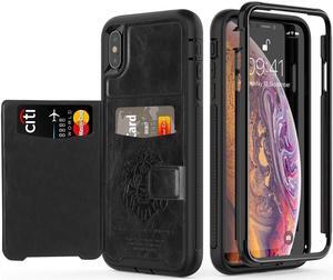 iPhone Xs Max Wallet Case, iPhone Xs Max 6.5'' 2018 Wallet Case with PU Leather Card Holder Slot Shockproof Protective Case for Apple iPhone Xs Max 6.5 inches 2018
