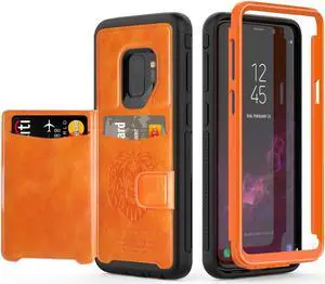 Galaxy S9 Wallet Case Samsung S9 Wallet Case with Card Holder Slots Shockproof Protective Case for Samsung Galaxy S9 5.8 inch (2018)
