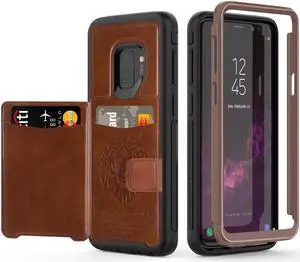 Galaxy S9 Wallet Case Samsung S9 Wallet Case with Card Holder Slots Shockproof Protective Case for Samsung Galaxy S9 5.8 inch (2018)