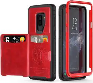 Galaxy S9 Plus Wallet Case Samsung S9 Plus Wallet Case with Card Holder Slots Shockproof Protective Case for Samsung Galaxy S9 Plus 6.2 inch (2018)