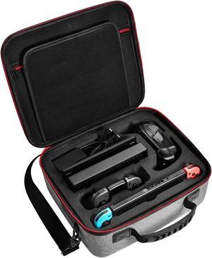 Deluxe Carry Case for Nintendo Switch Werleo Hard Travel Case Fit Nintendo Switch System and Pro Controller