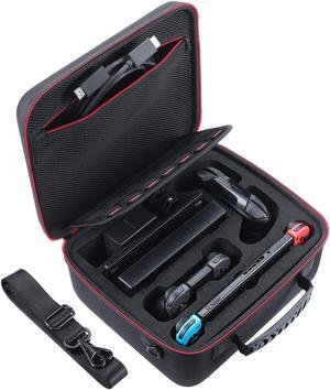 Deluxe Carry Case for Nintendo Switch Werleo Hard Travel Case Fit Nintendo Switch System and Pro Controller