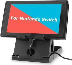 Stand for Nintendo Switch WERLENintendo Switch Stand Holder [Play While Charging] [Multi-angle Adjustable] [Travel Friendly] Switch Stand Dock Bracket with Air Vents, Portable Playstand Cradle
