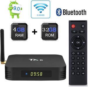 Android 9.0 TV Box Werleo Android Box 4GB DDR3 32GB ROM BT5.0 Dual WiFi 2.4G + 5G Quad Core 1080p 4K HDR Smart TV Media Box