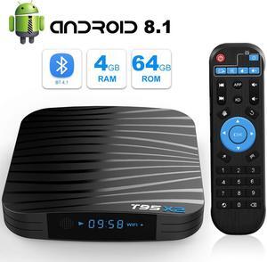 Android 8.1 tv Box WERLEO T95 X2 Android Box S905X2 Quadcore cortex-A53 4GB RAM 64 GB ROM Smart tv Box 2.4G / 5GHz WiFi Support 3D 4k Bluetooth 4.1 Ethernet 10/100M HDMI Output Media Player
