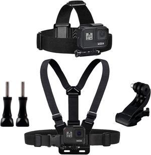 Werleo Chest Mount Harness Chesty Head Mount Strap Kit Compatible with GoPro Hero (2018), Fusion, Hero 7, 6, 5, 4, Session, 3+, 3, 2, 1 Cameras