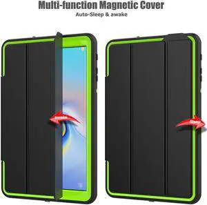WERLEO Samsung Galaxy Tab A 10.5 Case - Heavy Duty Full Body Protective Case for Galaxy Tab A 10.5 Inch Tablet 2018 Release Model SM-T590 SM-T595 with Auto Sleep / Wake Up & Stand Folio Design
