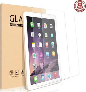 Werleo [2-Pack] Tempered Glass Screen Protector for New iPad 9.7 inch 2018  2017 / iPad Pro 9.7 / iPad Air / iPad Air Ultra Thin Anti-Scratch Bubble Free High rlgidity Defense frlction High Definition