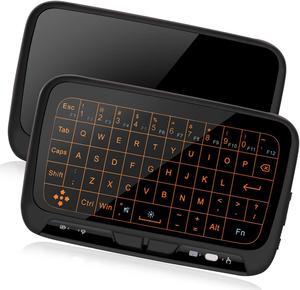 2.4Ghz Mini Wireless Keyboard,Backllit Full Screen Mouse Touchpad Combo,Rechargeable Remote Control for PC,Android Tv Box,HTPC.IPTV,PS3,Pad