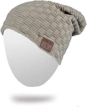 Bluetooth Beanie Hat Werleo Winter Outdoor Premium Knit Cap with Wireless Stereo Headphone Headset Earphone Speaker Mic Hands Free for Iphone Samsung Android Cell Phones Christmas Gifts