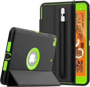 iPad Mini 5 Case iPad Mini 4 Case WERLEO Smart Case Protective Cover Auto Sleep Wake with Stylus Holder Three Layer Drop Protection Heavy Duty Stand Case for iPad Mini 5th / 4th Gen