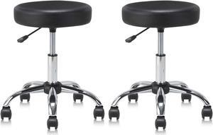 KLASIKA Drafting Chair Rolling Swivel Salon Stool with Back