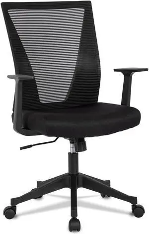 CLATINA Executive Mesh Heavy Duty Office Chairs High Back with Armrests Ergonomic Comfortable Seat Cushion 360 Swivel Rolling Wheels Computer Desk Chairs for Office,Home (1PK)
